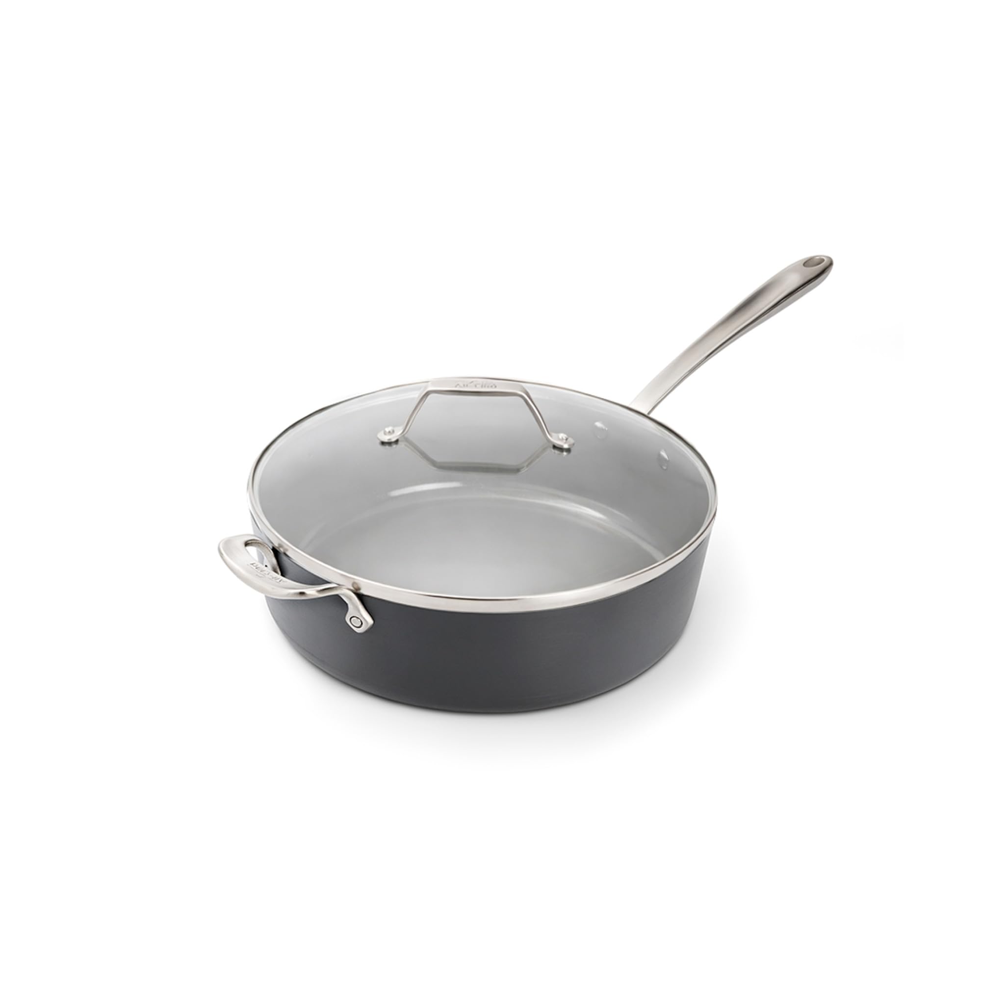 All-Clad HA1 Ceramic Nonstick 6 Qt. Sauté Pan with Lid, Induction Ready