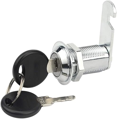 Miniatura 5 de 5 cerraduras de repuesto de leva de 1-18 pulgadas, cerraduras de caja de herramientas, cerraduras de gabinete con llaves, cerraduras de 1.181 in