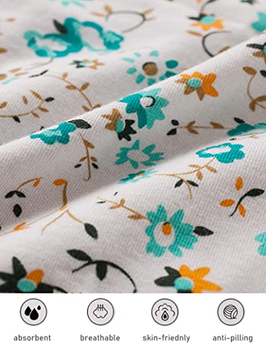 Kiench Teen Girls' Period Underwear Cotton Juniors Leak Proof Protective Panties 6-Pack4