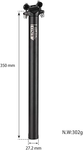 Miniatura 5 de Tija de sillín de bicicleta 27.2 13.780 in de longitud FOMTOR Tija de sillín ajustable de bicicleta de montaña para MTB Road Bike BMX