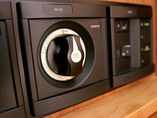 Image of Blue Sea Systems Mini Dual Circuit Plus Battery Switch, Black, 6011200 m‑Series