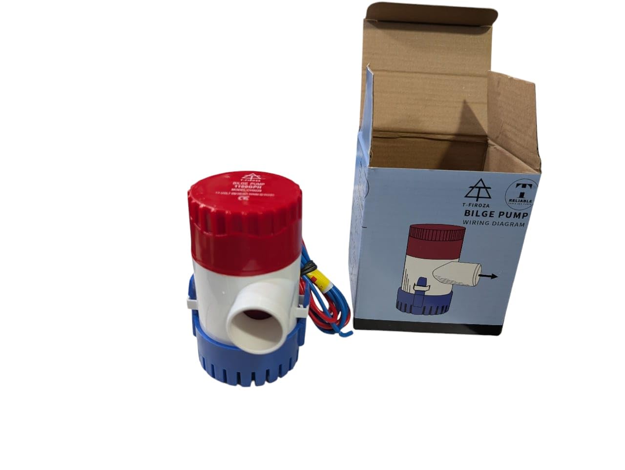 1100 GPH Submersible Bilge Pump, 12V DC Electric, Marine Boat Plumbing, Black-image-8
