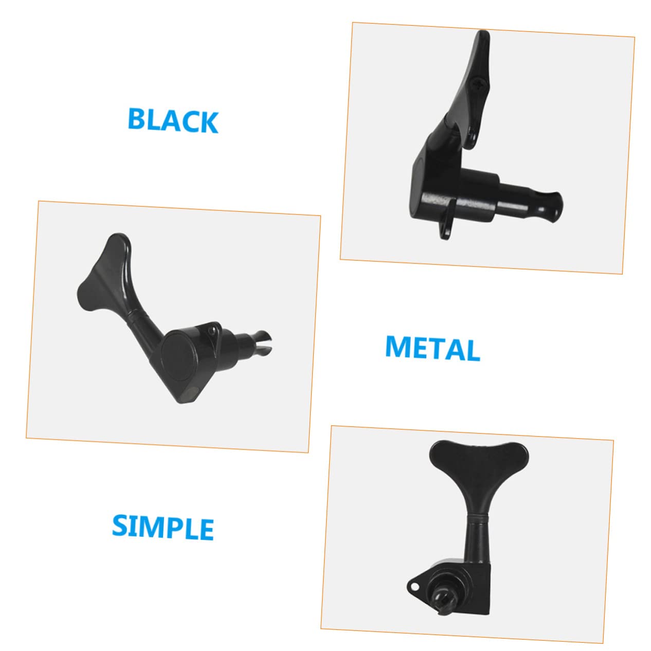 HANABASS 1 Set Electric Guitar Tuning Peg Closed String Tuning Keys Replacement Machine Heads for Bass Polished Finish Easy to Install for Guitar Enthusiasts