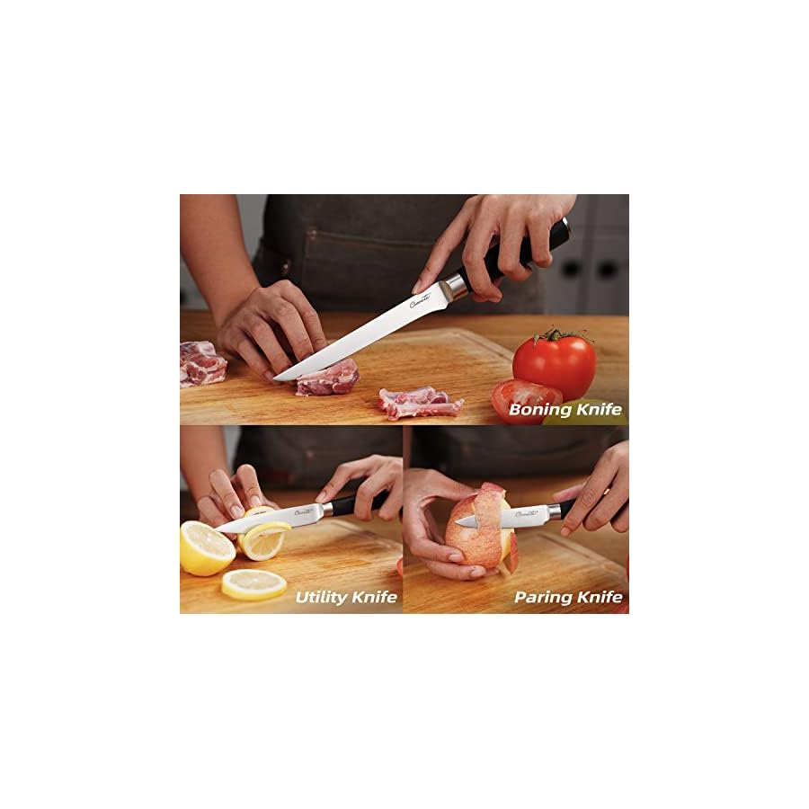 ciwete-Kitchen-Knife-Set-in-Gift-Box-6-Piece-Knives-Set-with-Upgrade-3CR13-Stainless-Steel-Sharp-Blades-Gift-Knives-Set-with-Wood-Handle-Unique-Gift-for-Thanksgiving-Christmas-New-Year ciwete Chef Knife Set, 6 PCS Ultra Sharp Stainless Steel Kitchen Knife Set with Well Wooden Handles, Professional Kitchen Knife Set for Cooking with Gift Box