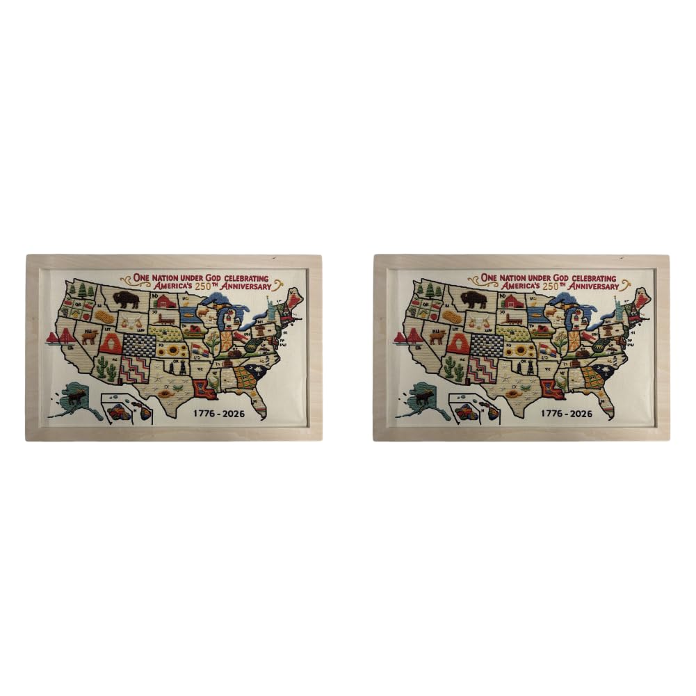 Mapa USA Zestaw do haftowania według numerów dla początkujących Patriota Zestaw do haftu krzyżykowego Pamiątkowy prezent dla rzemieślników