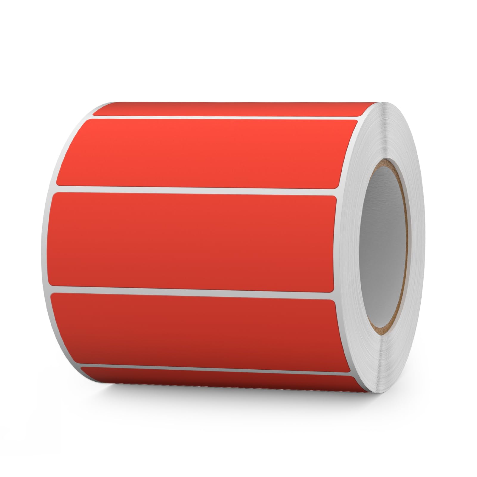 FINDAT 1000PCS Red Rectangular Labels 76×25mm Colour Coding Rectangle Stickers Vinyl Removable Waterproof Name Tags for Folder Bottle Jar Box