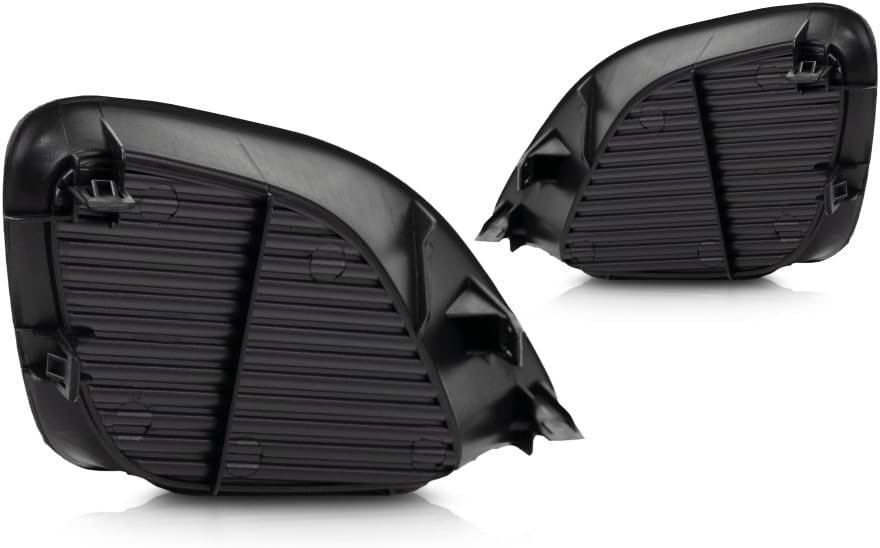 For Toyota Yaris Fog Light Cover 2007 08 09 10 11 2012 Driver and Passenger Side Pair/Set | Grille Bezel | Sedan | Primed | TO2598105, TO2599105 | 5212852100, 5212752390