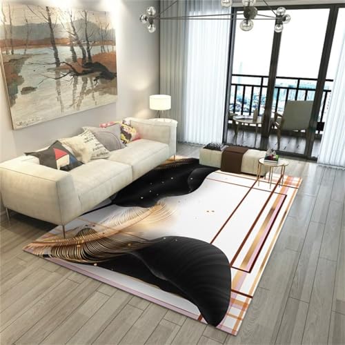 Tapis de salon lavable et résistant grand format moderne 200x300CM - 2