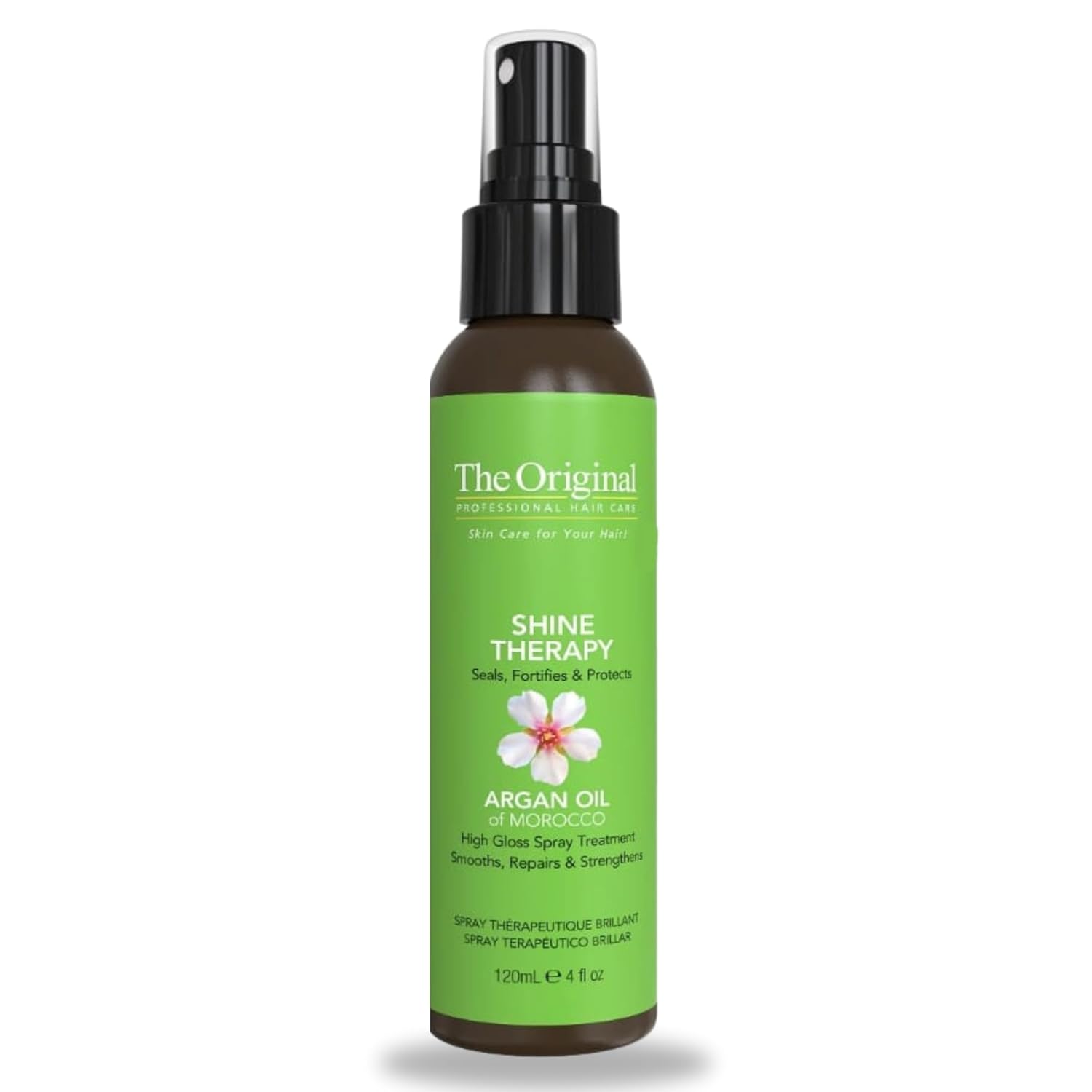 DermOrganic Shine Spray Therapy for Hair with Argan Oil - Smooths, Repairs, Strengthens, 4 fl.oz.