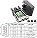 SHANFEILU DB9 Breakout Connector to Wiring Solderless Terminal RS232 D-SUB Female Serial Adapter 9pin Port Breakout Board Black Rubber Core with Case,Screwdriver,Long Bolts