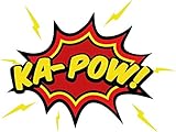 Ka Pow Speech Bubble Comic Book Car Bumper Sticker Decal 5' x 4'