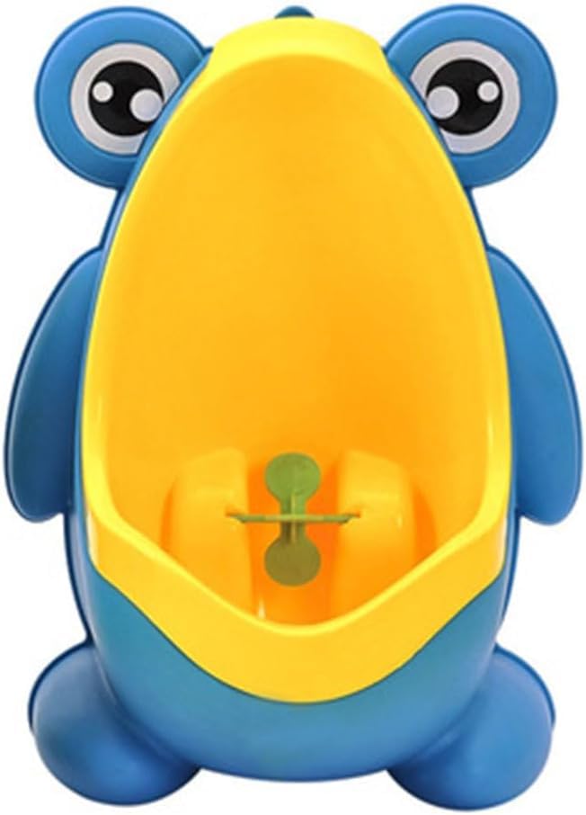 GODSA MART Children's Urinal for Boy Standing Potty Training, Portable Wall Pee Trainer Urinal for Baby Boys Kids Toddler (Frog-Blue-Yellow)-image-20