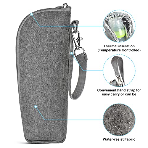 image for Accmor Baby Bottle Cooler Tote Bags, Insulated Breastmilk Cooler Bag, 