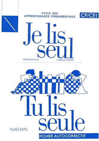 Je lis seul, tu lis seule, CP-CE1. Fichier autocorrectif