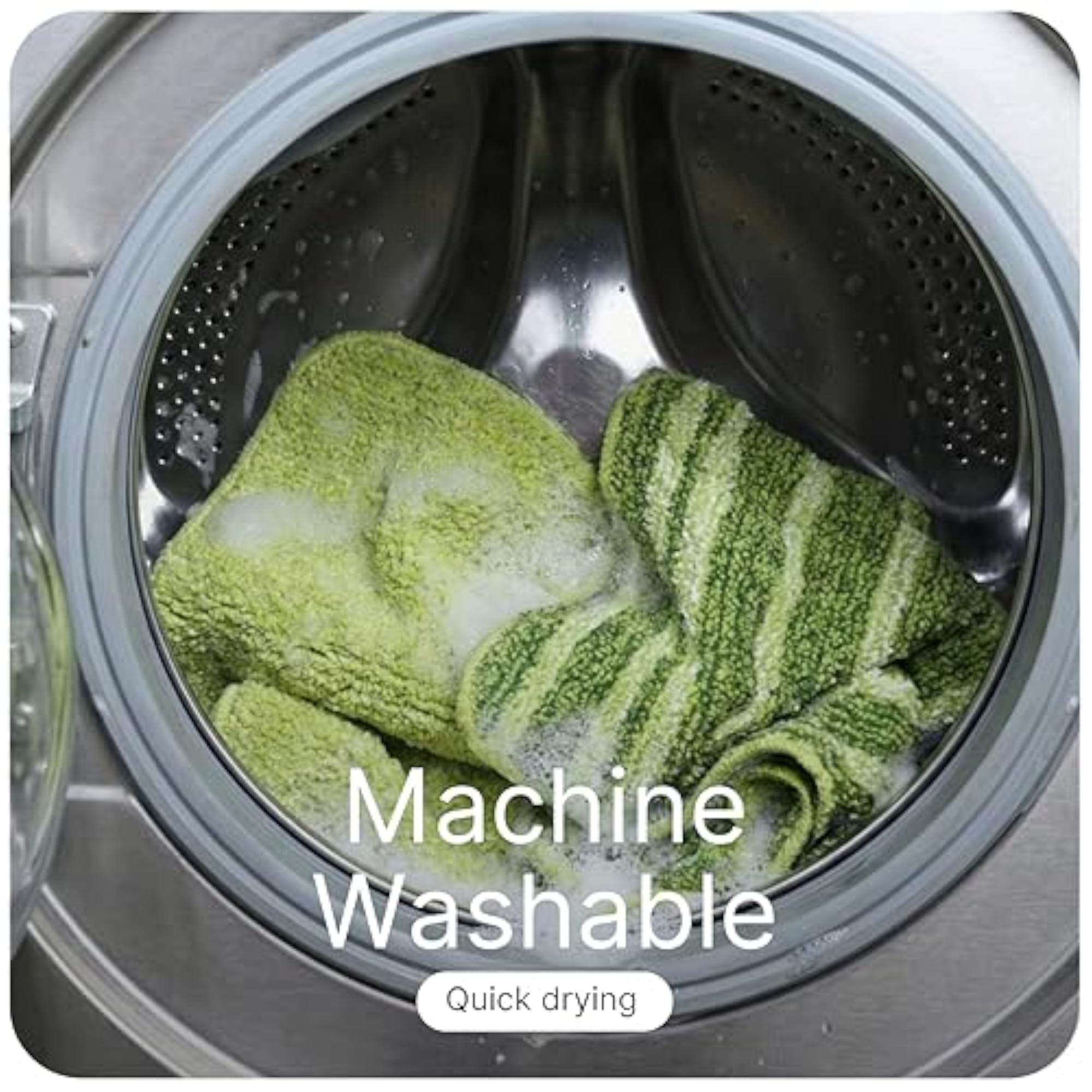 Solid & Striped Soft Microfiber Anti-Skid Bath Mats