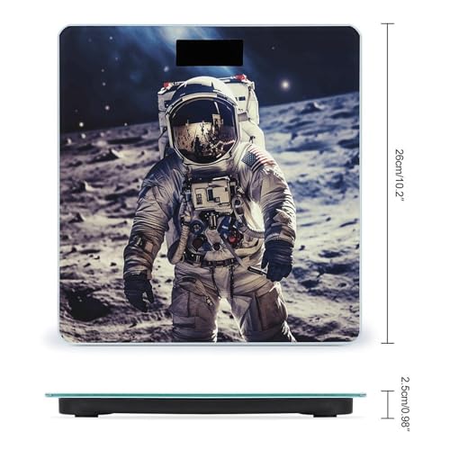 Báscula digital para baño con pantalla LCD y vidrio templado 26x26 cm miniatura 2