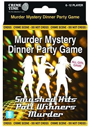 Crime Time The Smashed Hits Poll Winners Murder (All Girl) - Murder Mystery Gift Box - downloadable Game for 6,8,10 or 12 Players