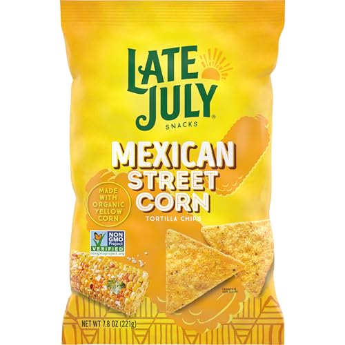 Late July Snacks, Mexican Street Corn Tortilla Chips, 7.8 Oz Bag