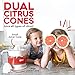 DASH Citrus Juicer, Dual Citrus Cones, 20 fl. oz. Capacity, 25 Watts