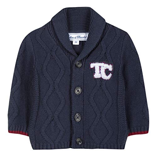 Tartin et Chocolat Cardigan Blu - Blue - 12-18 Months