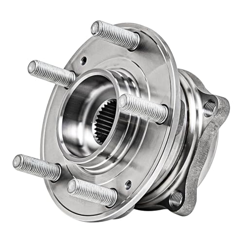 Image of Detroit Axle - 2pc Front Right Knuckle Kit for 2007-2012 Hyundai Veracruz, 2008 2009 2010 2011 Passenger Side Steering Knuckle, Wheel Bearing Hub Assembly Replacement