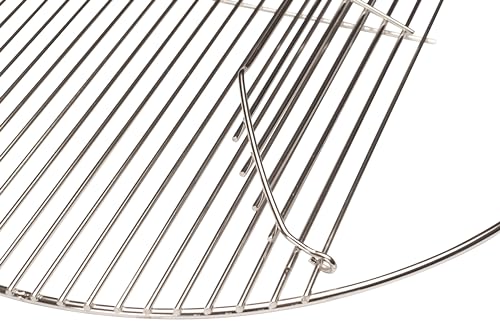JX Edelstahl Grillrost 54,5 CM - Grillrost für Kugelgrill 57 cm wie Weber One-Touch, Weber Performer, Weber Master-Touch - klappbar