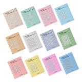 WRITWAA Sobres De Carpeta A6 Para Ahorro Euros, 6 Anillos, Hojas De Control, Papel Duradero, Reto De Ahorro Para Seguimiento Financiero y Planificación Personal