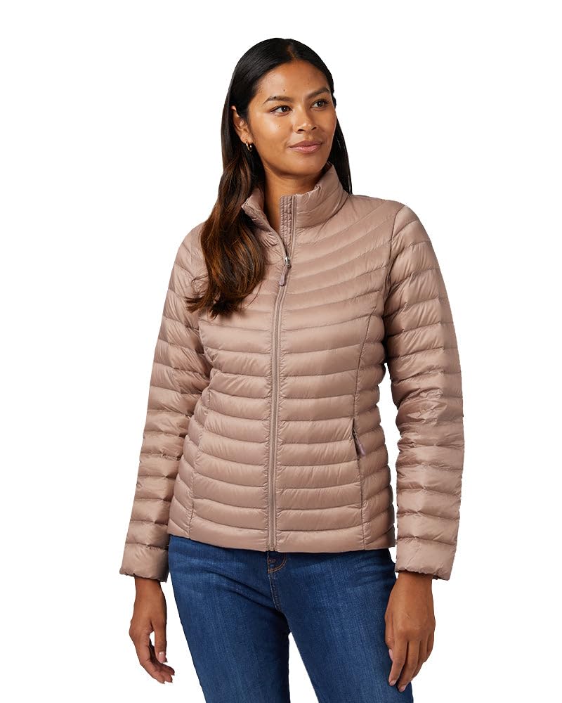 32 DegreesWomen's Ultra-Light Down Packable Jacket | Layering |Semi-Fitted | Zippered Pockets | Water Repellent