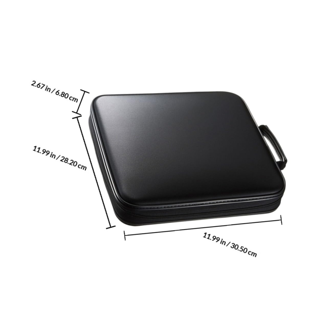 TOYANDONA Custodia Rigida per CD e Dvd Capacità 160 Dischi Organizer Portatile Rivestimento Interno Anti-Graffio e Maniglia Custodia Protettiva Resistente in PP per Trasporto Facile