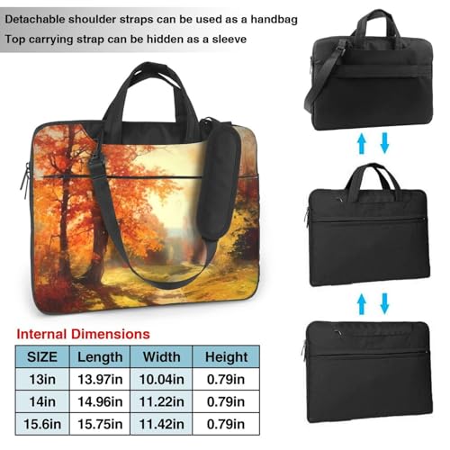Bolso Tote para Laptop escénico de otoño para hombres y mujeres miniatura 2