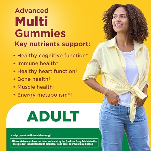 Nature Made Advanced Multivitamin Gummies for Adults, 90 Gummies | Women's and Men's Multivitamin Gummies with Magnesium Citrate, Calcium & B Vitamins, Daily Nutritional Support, 30 Day Supply - image 3