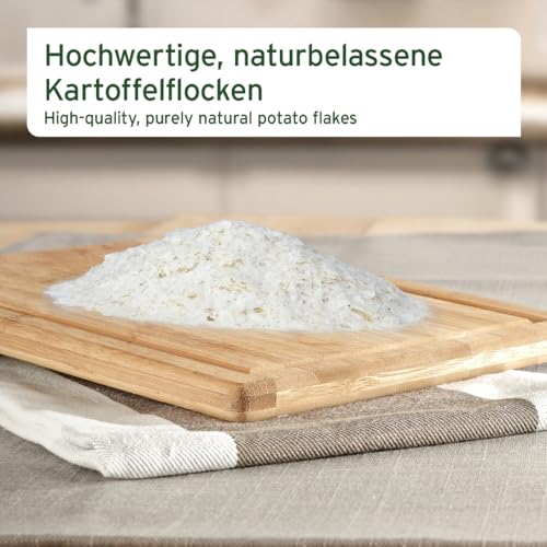 AniForte Barf Zusatz Hund Kartoffelflocken 1kg – Naturprodukt, Barf Hundefutter, getreidefrei, glutenfrei, Flocken für Hunde ohne künstliche Zusätze, Natur Hundeflocken, Kartoffelflocken für Hunde