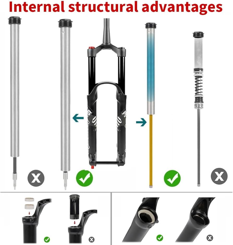 Amazon.co.jp: 27.5 29 MTB エアフォーク 15*110mm ブーストフォーク 1
