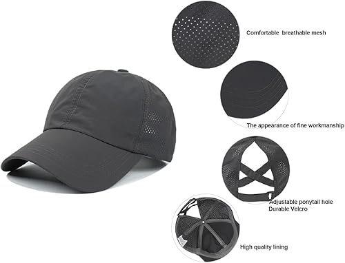 Vista 3 de Cross Hat - Gorra de béisbol para mujer