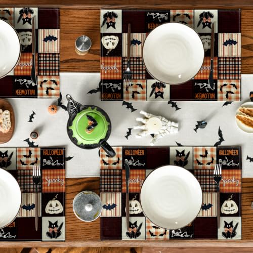 Artoid Mode Ghost Spooky Halloween Placemats Set of 6-12 x 18 Inch by Artoid Mode - Used condition - Image 4