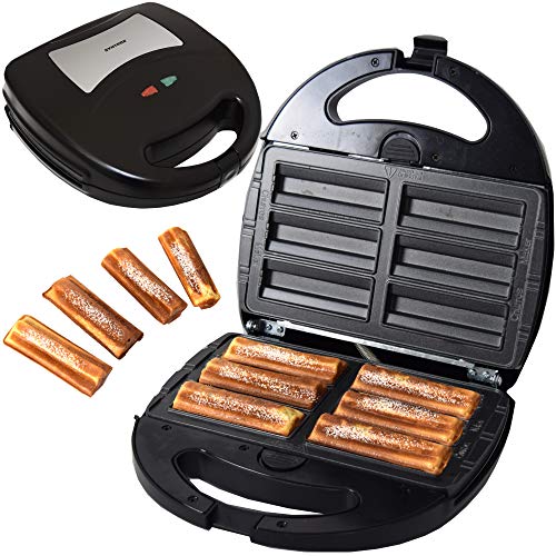 Syntrox Germany Krapfenmaker Churros Maker Chef Maker SM-1300W Churros mit herausnehmbaren Backplatten