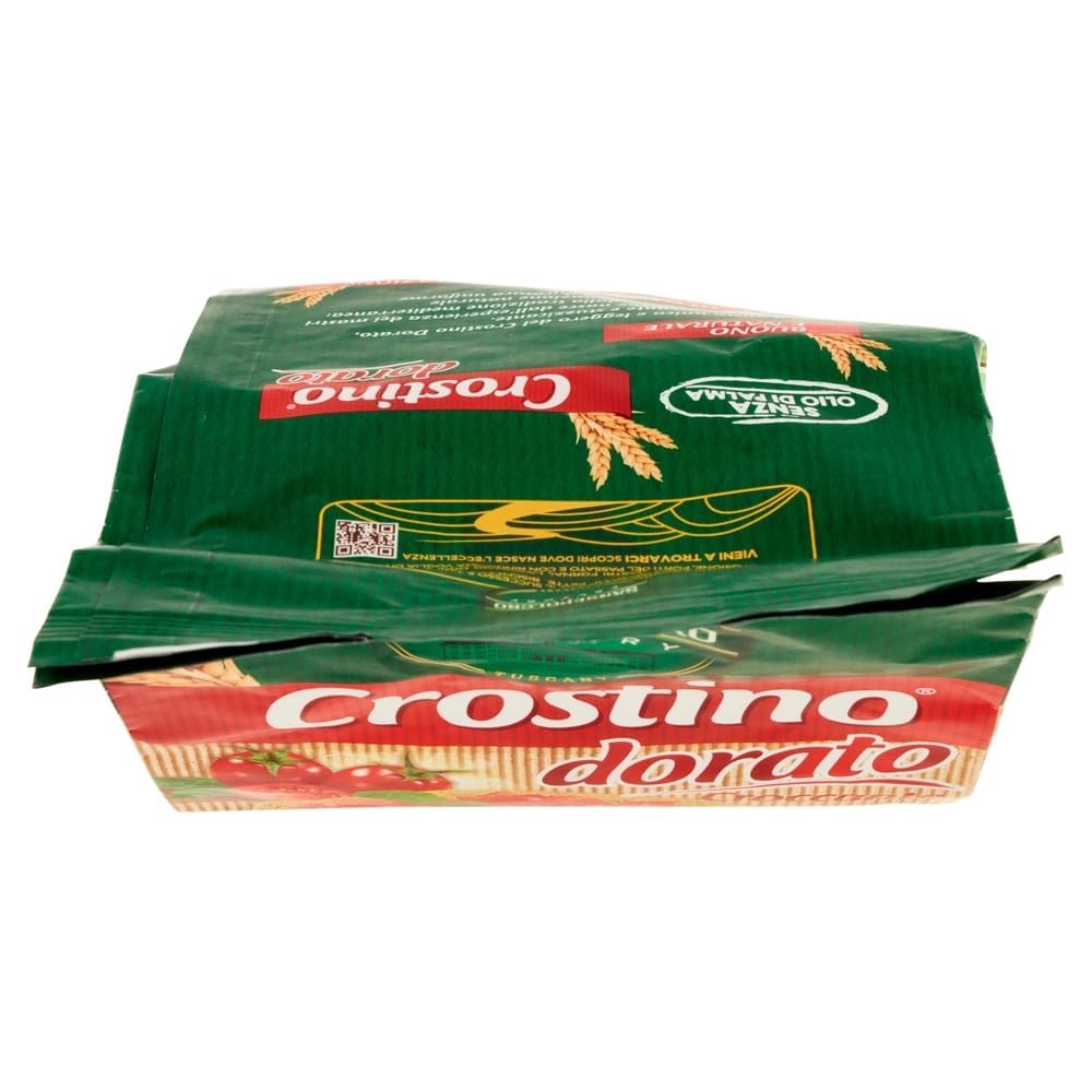 Italian Gourmet Bundle 6x Crostino Dorato Croccante 300g Biscottes Bruschetta Toast Apéritif Antipasti Ultra Croustillant Idéal Tartinables Tomate Fromage + Italian Gourmet Polpa