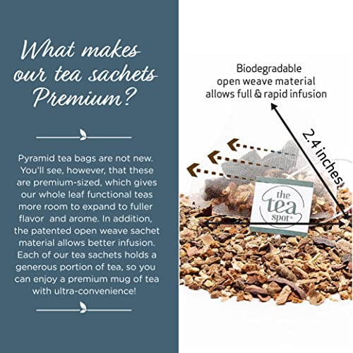 The Tea Spot Organic Ashwagandha herbal tea with Adaptogen for immune support & stress management | Blend of dandelion, chaga & Ashwagandha | No additives - 15 Tea Bags - Image 5