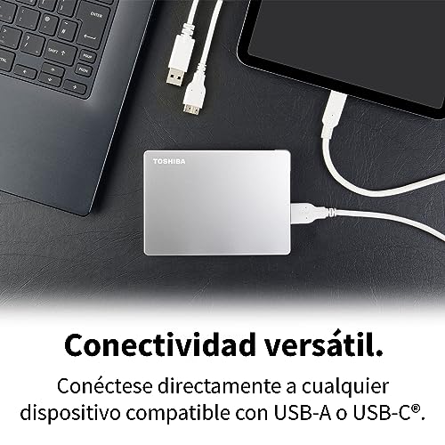Disco duro externo Toshiba Canvio Flex 2TB USB-C para PC y Mac 3