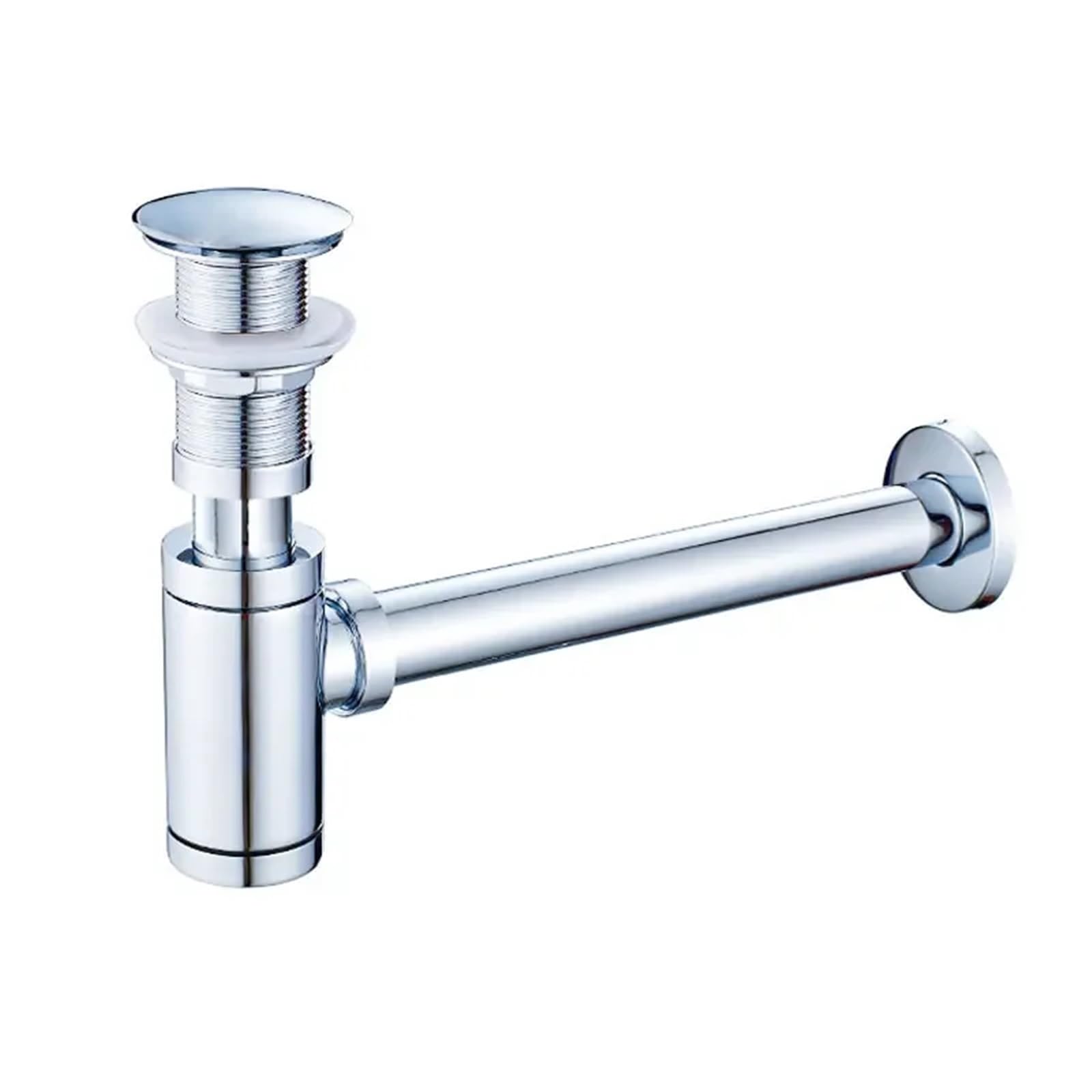 Tapón de drenaje emergente for lavabo baño con sifón y kit desagüe for fregadero rebosadero Para Lavabo De Baño y Lavabo(No-Overflow Drain)