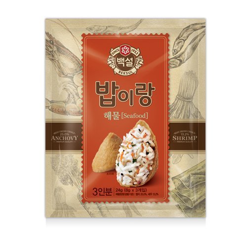 CJ New Beksul Furikake Rice Seasoning Mix 밥이랑, 0.85Oz (Seafood Mix, 1 Pack)