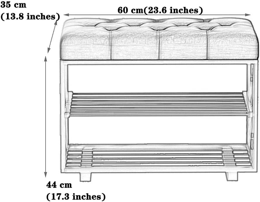 Banquette de rangement en fer forgé et assise flanelle haut de gamme pour intérieur raffiné