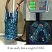 HOLYLUCK Reusable Grocery Bags,Heavy Duty Foldable Shopping Tote Bag (Standard, 3 Green Dog Paw Prints)