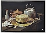 Vincent Van Gogh Zerbino 1art1 Vincent Van Gogh Natura Morta con Cappello di Paglia E Pipa, 1885 Zerbino 70x50 cm