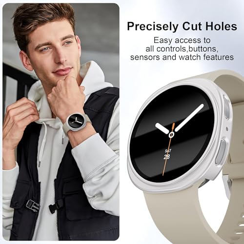 Fundas protectoras Galaxy Watch 8 de policarbonato rígido con ajuste estanco 6