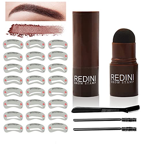 eyebrow stamp stencil kit,brow lamination kit Powder Stamp on eyebrows 24 Styles Reusable stencil,Eyebrow Trimmer Brow hairline brow stamp Stencil Makeup Tools,Lasting Waterproof Eye brow kit
