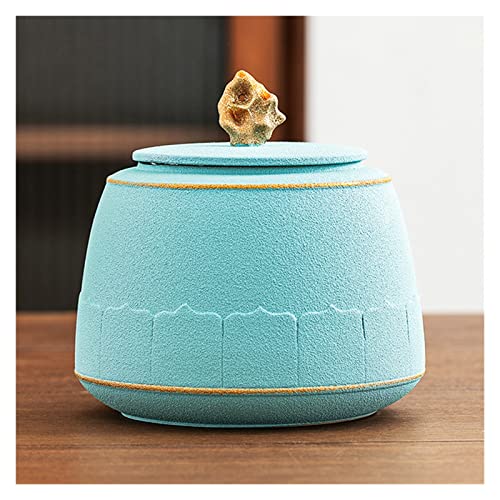 LEIYAN Bote de café, café, té, tapas selladas de cocina, recipientes de té, elegantes tarros de té, tarros de alimentos, latas de té, café y azúcar, tarros de cerámica para almacenamiento de