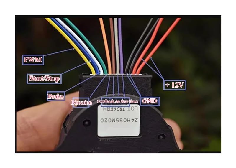 24H Brushless Servo Electronic Starter DC 12V Built-in Drive Speed Regulation 100 Line Encoder
