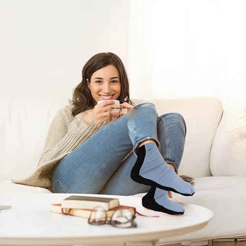 Miniatura 14 de Calcetines reutilizables de gel congelado para pies, talones, lesiones, hinchazón, quimioterapia, alivio del dolor para tobillo Púrpura