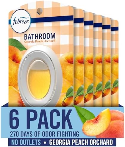 Amazon.com: Febreze Bathroom Air Freshener, Odor-Fighting, GA Peach ...